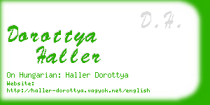 dorottya haller business card